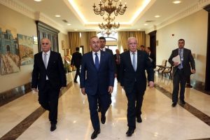 Filistin Dışişleri Bakanı Malki ile g&ouml;r&uuml;şt&uuml;