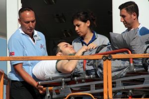 Yaralı işadamı T&uuml;rkiye'ye getirildi