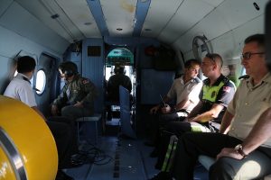 Bursa'daki trafik yoğunluğu helikopterle denetlendi