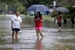 Houston kenti sular altında kaldı