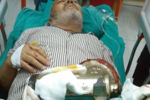 Kurban eti &ccedil;ekerken elini kıyma makinesine sıkıştırdı