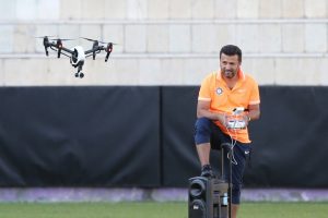 Osmanlısporlu oyunculara drone'lu takip