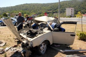 Samsun'da feci kaza: 1 &ouml;l&uuml;, 7 yaralı