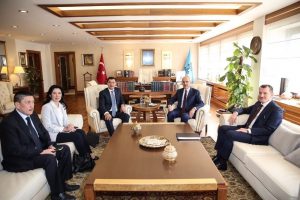 Bakan Kurtulmuş, &Ouml;zbekistan Başbakan Yardımcısı ile bir araya geldi