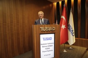 Şimşek, T&Uuml;SİAD &uuml;yeleri ile bir araya geldi