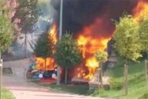 İstanbul'da kafede korkutan yangın