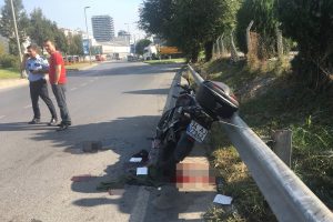 Para taşıyan motosikletli kuryeye saldırı!