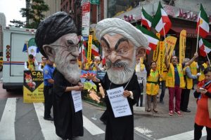 İran Cumhurbaşkanı Ruhani ABD'de protesto edildi