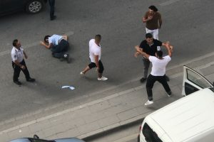 Trafik magandaları birbirine girdi!