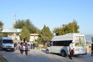 Bursa Gemlik'te okul servisleri denetlendi