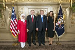 Erdoğan ve eşi, Trump &ccedil;iftinin resepsiyonunda