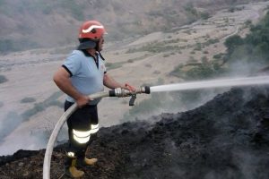 30 k&uuml;&ccedil;&uuml;kbaş hayvan yanmaktan son anda kurtarıldı
