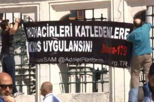 &Ouml;ld&uuml;r&uuml;len Suriyeli gazeteci anne-kız son yolculuğuna uğurlandı