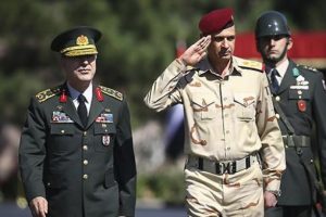 Hulusi Akar, Irak Genelkurmay Başkanı ile g&ouml;r&uuml;şt&uuml;