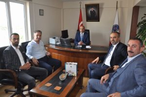 Bursa İneg&ouml;l'de Aktaş'tan yeni emniyet m&uuml;d&uuml;r&uuml;ne ziyaret
