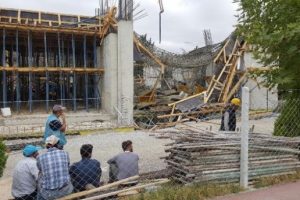 15 Temmuz Şehitler M&uuml;zesi inşaatında g&ouml;&ccedil;&uuml;k: 6 iş&ccedil;i yaralandı