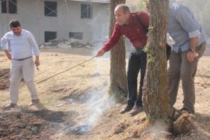 Topraktan &ccedil;ıkan dumanlar tedirgin etti