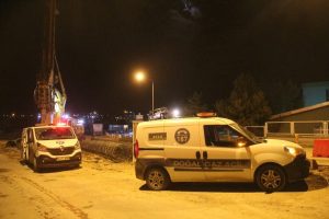 Sivas'ta kazı &ccedil;alışmasında delinen doğalgaz borusu paniğe neden oldu