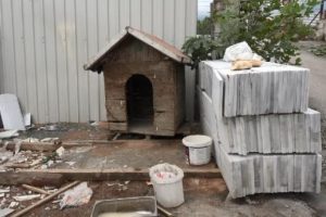 Bursa'da hırsızlar mermer at&ouml;lyesinin k&ouml;peğini &ccedil;aldı