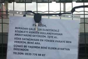 Bursa'da 80'lik dede, elektrikli bisikletini &ccedil;alan hırsızlara anahtarını da verdi