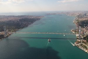 Boğaz'ın turkuaz hali havadan g&ouml;r&uuml;nt&uuml;lendi