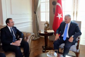 Başbakan ABD B&uuml;y&uuml;kel&ccedil;isi Bass'ı kabul etti