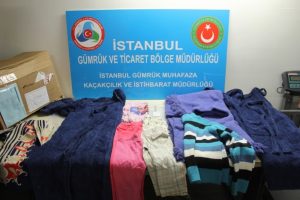 26 kilo kokaini &ccedil;ocuk kıyafetlerine emdirmişler