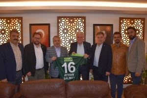 Bursaspor Başkanı Ali Ay'dan Ayhan Salman'a ziyaret
