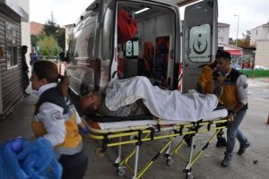 Bursa'da pres makinesine sıkışan kolu koptu