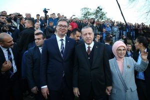 Erdoğan'a Sırbistan'da yoğun ilgi