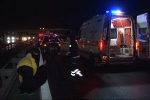 Esenler TEM Bağlantı yolunda feci &ouml;l&uuml;m