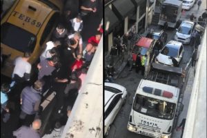 Esnaftan gasp&ccedil;ıya meydan dayağı kamerada