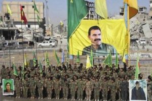 Skandal! YPG g&ouml;vde g&ouml;sterisi yaptı
