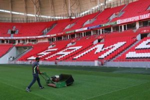 Samsun'da yeni stadyuma &ccedil;im serildi