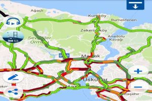 İstanbul trafiğinde yağmur yoğunluğu