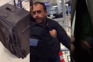 Sarp Sınır Kapısı'nda valizden &ccedil;ocuk &ccedil;ıktı!