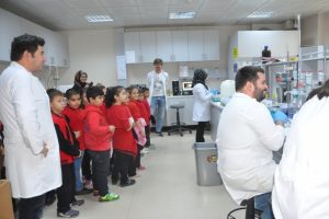 İlkokul &ouml;ğrencilerinden D&uuml;zce &Uuml;niversitesi'ne ziyaret