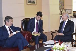 Kılı&ccedil;daroğlu İsve&ccedil; B&uuml;y&uuml;kel&ccedil;isi Wahlund'u kabul etti