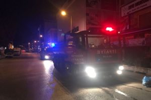 Gece yarısı iş yeri yangını!