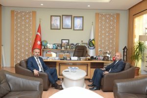 Bursa İneg&ouml;l Emniyet M&uuml;d&uuml;r&uuml; Araali'den Aktaş'a iadei ziyaret
