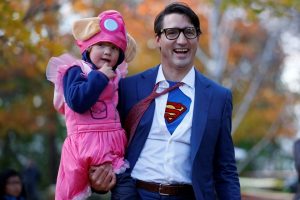 Kanada Başbakanı Trudeau S&uuml;permen oldu