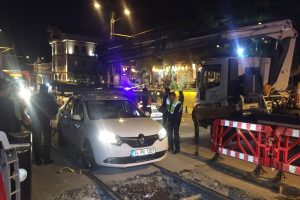 Kaza tramvay seferlerini aksattı