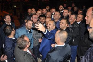 Bursa B&uuml;y&uuml;kşehir Belediye Başkanı Aktaş'a İneg&ouml;l'de coşkulu karşılama