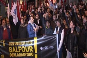 'Balfour deklarasyonu' protestosu