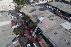 İstanbul'da sanayi sitesinde yangın