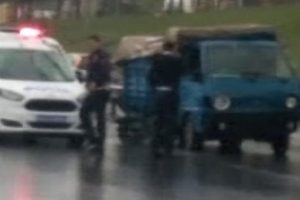 Otoyolda hareketli dakikalar!