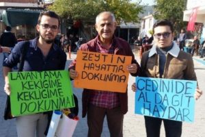 Urla'da 'taş ocağı' eylemi