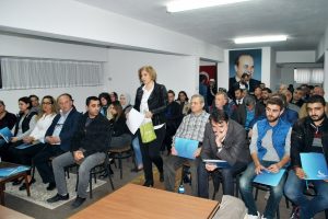 Bursa'da esnaf sınava girdi