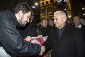 Başbakan Yıldırım New York'ta coşkuyla karşılama