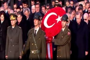 Devlet erkanı Anıtkabir'de
